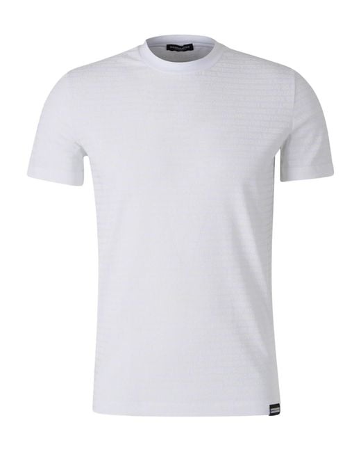 DSquared² White Icon Printed T-Shirt for men