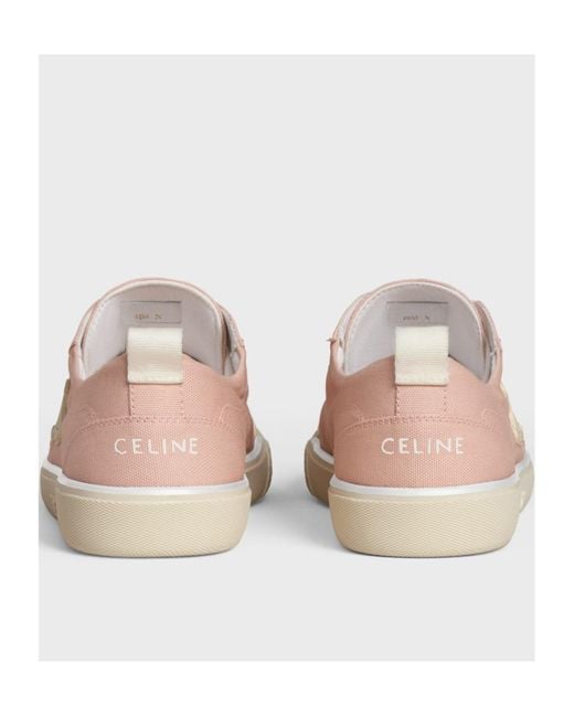 Celine Alan Sneakers With Triomphe in Pink | Lyst