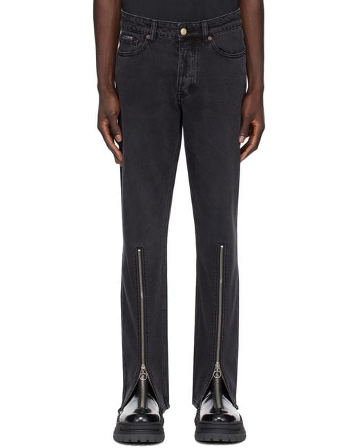 Eytys Black Orion Mid-Rise Jeans for men