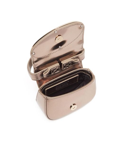 DIESEL Metallic 1Dr-Xs-S Iconic Mirrored Mini Crossbody Bag