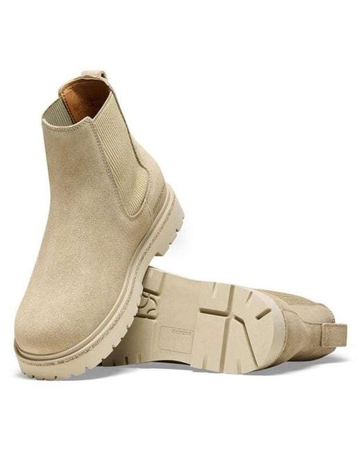 Birkenstock Natural Round Toe Ankle Boots