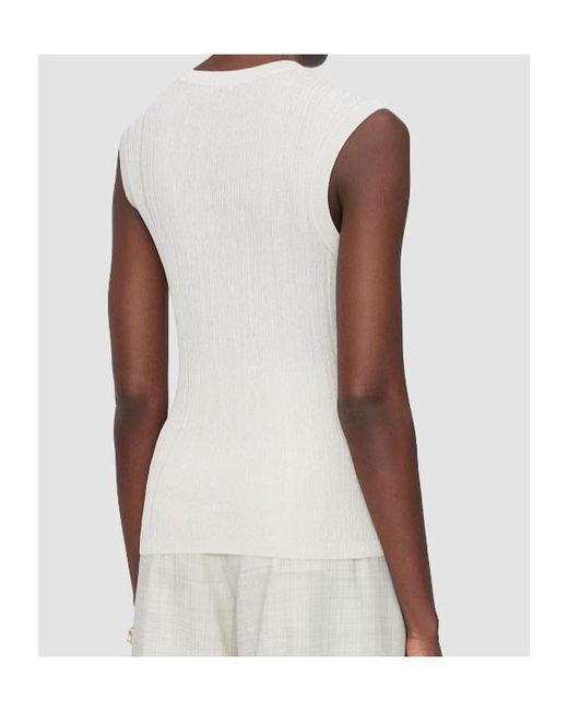 Joseph White Calife Ribbed Sleeveless Top