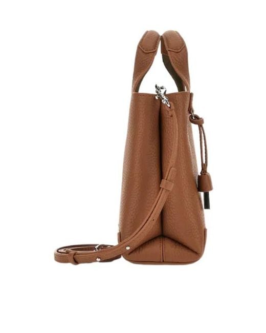Hogan Brown Grained Mini Shoulder Bag