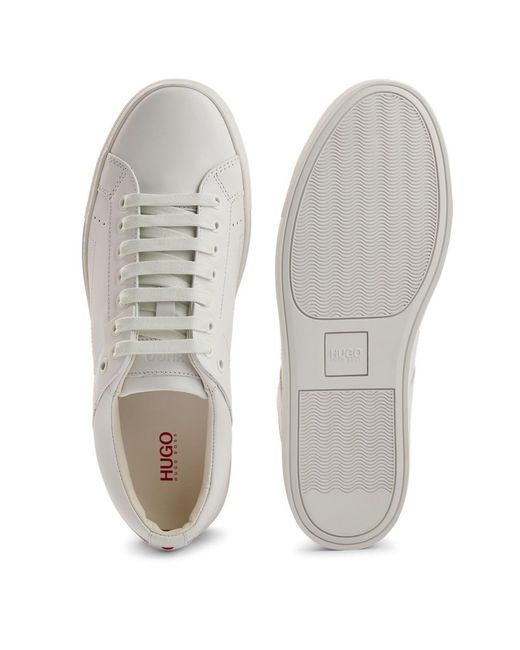 Boss White Solid Color Tennis Trainers for men