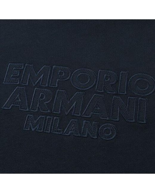 Emporio Armani Blue Short-Sleeved T-Shirt for men