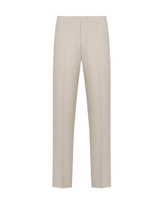 Dior Gray Homme Pleat Detailed Tailored Pants for men