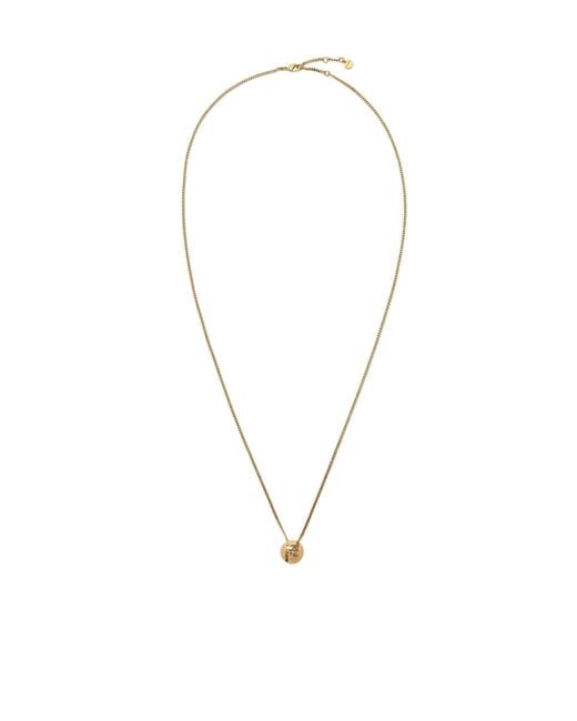 Fendi Metallic Sphera Chain-Linked Necklace
