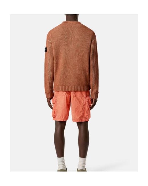 Stone Island Multicolor Loose Fit Crewneck Jumper for men