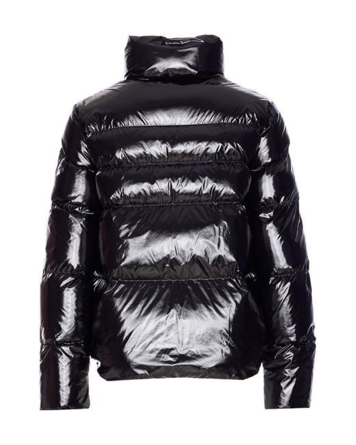 Pinko Black Long-Sleeved Zip-Up Down Jacket