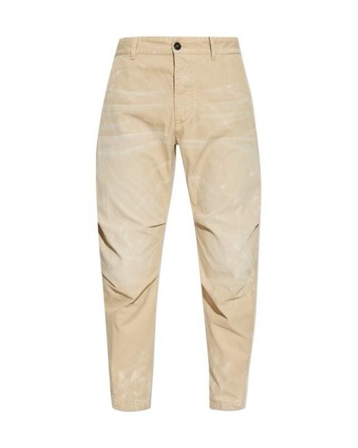DSquared² Natural Cotton Trousers for men