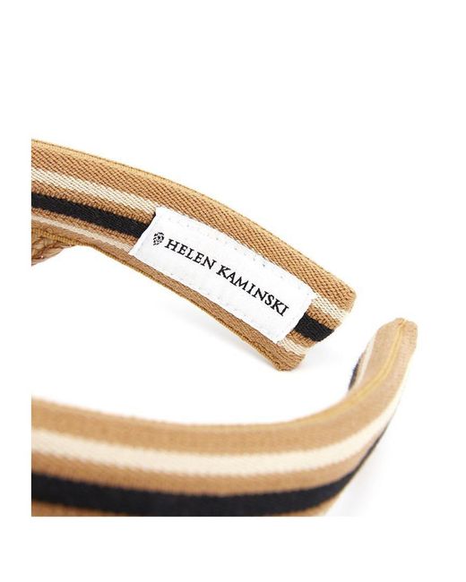 Helen Kaminski Multicolor Visiera Bianca Stripe Visor