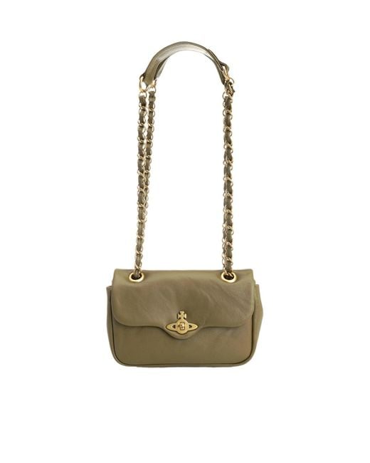 Vivienne Westwood Metallic Anita Chain Shoulder Bag