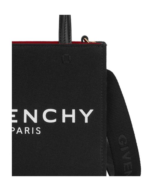 Givenchy Black Mini G Tote Shopping Bag