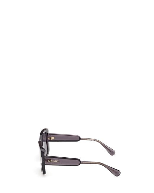 MAX&Co. White Full Frame Sunglasses