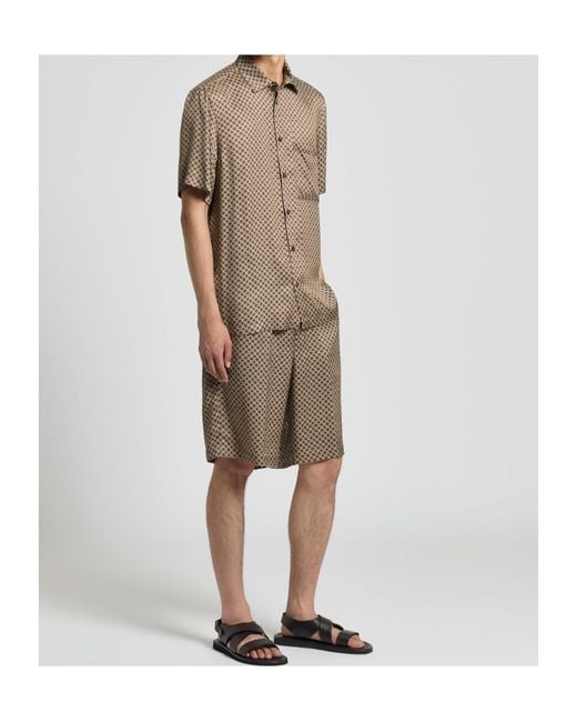 Peserico Brown Sports Shirt for men