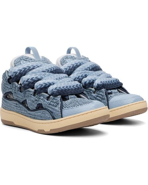 Lanvin Blue Curb Sneakers for men