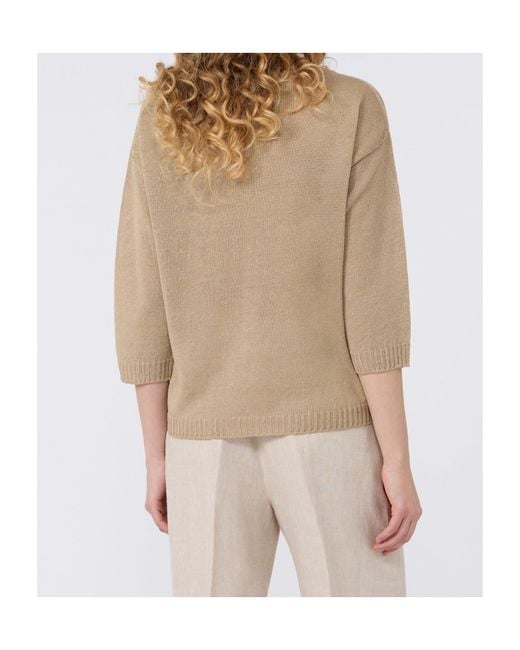Weekend by Maxmara Natural Wkdcannone Crewneck Knitted Top