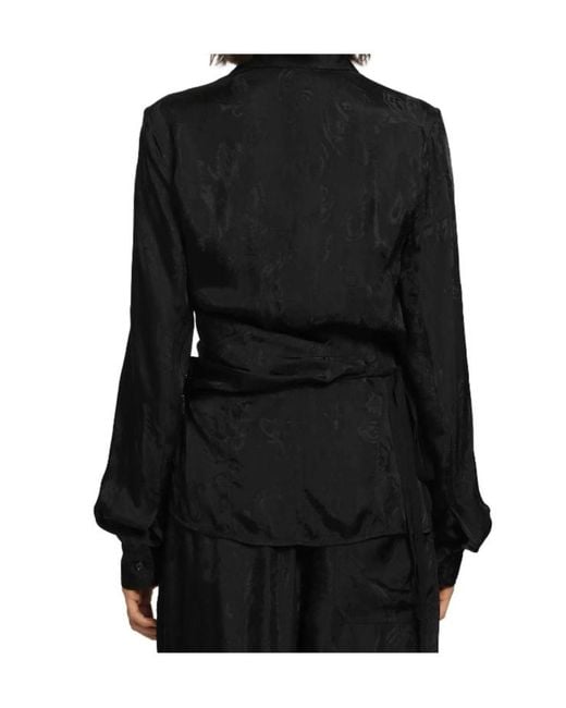 Ann Demeulemeester Black Long Sleeve Shirt
