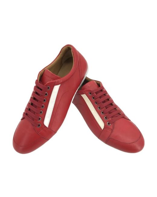 Emporio Armani Red Logo Casual Sneakers for men