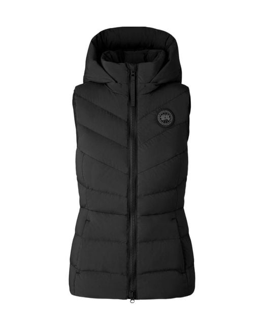 Canada Goose Black Clair Hooded Puffer Vest