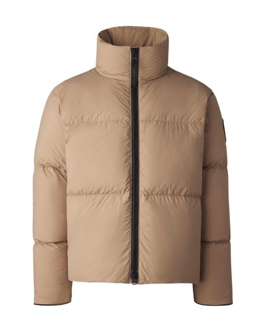 Canada Goose Brown Logo-Patch Puffer Jacket for men