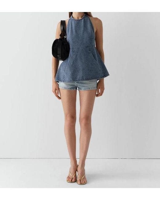 GIMAGUAS Blue Sleeveless Denim Top