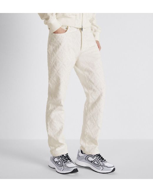 Dior White Cd Diamond Regular Jeans for men