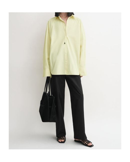 Totême Yellow Raglan-Sleeves Shirt