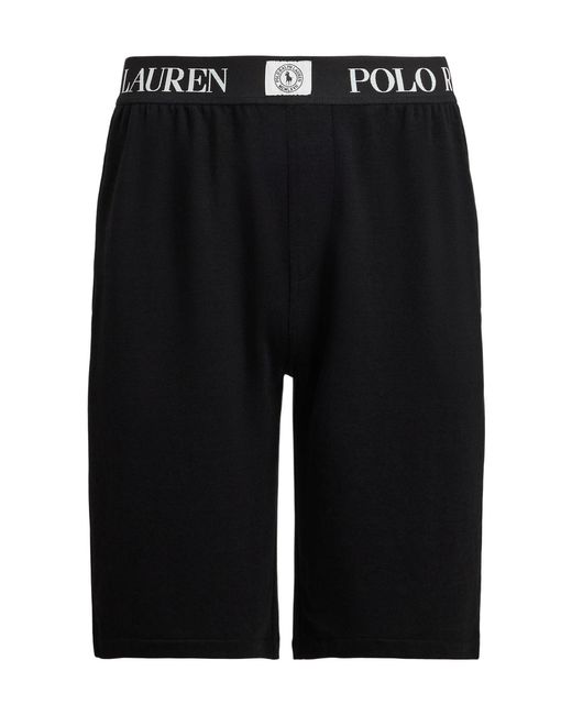 Polo Ralph Lauren Black Puck Logo Jersey Short for men