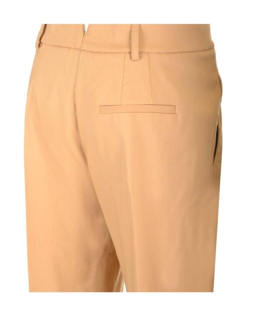 Forte_forte Natural Pleated Twill Pants