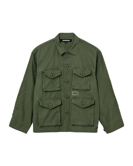 Neighborhood Green Cotton Jacket for men