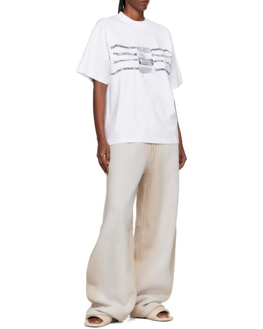 Alexander Wang White Aw Pool Slides