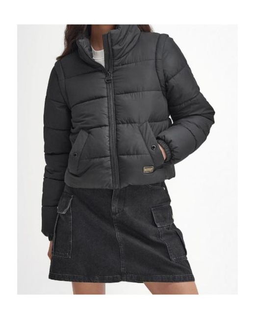Barbour Black Webber Convertible Puffer Jacket