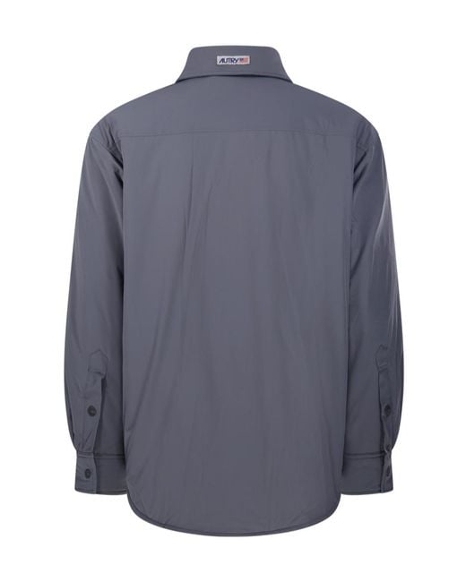 Autry Blue Shirt Jacket for men