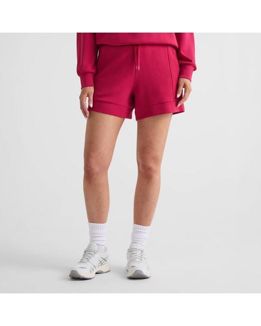 Varley Red Drawstring Athletic Shorts
