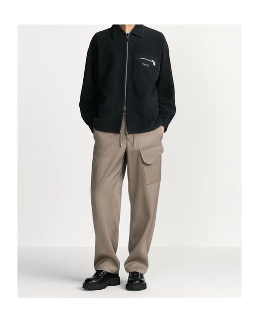Dior Gray Saddle Pocket Cargo Pants for men