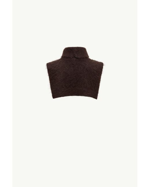 Moncler Brown Mohair Wool Blend Bib