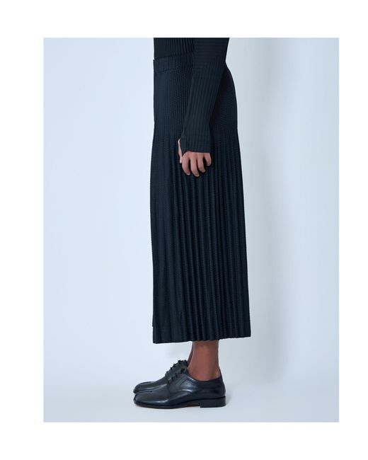 Homme Plissé Issey Miyake Blue Pleated Elasticated Trousers for men