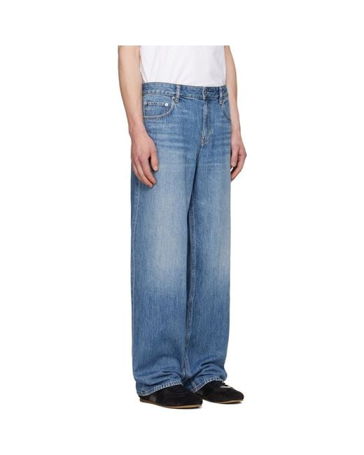 Helmut Lang Blue Straight-Leg Jeans for men