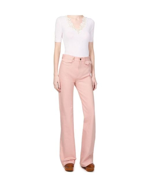 Chloé Pink Fitted Pants