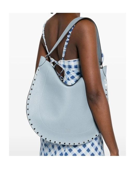 Isabel Marant Blue Logo Shoulder Bag