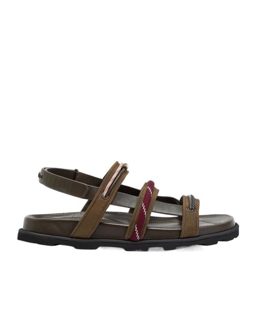 Moncler Brown Casual Leather Sandals