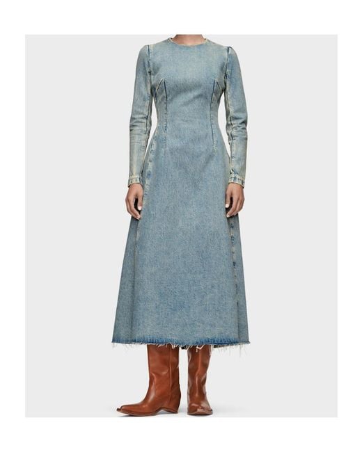 Maison Margiela Blue Denim Midi Dress