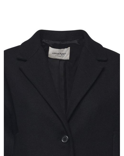 Ottod'Ame Black Ottod'Ame Oversized Lapel Coat