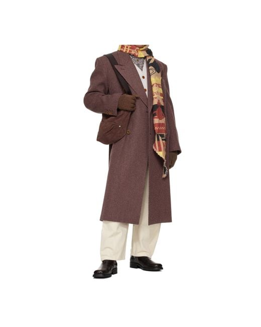 Vivienne Westwood Brown Sporty Gloves for men