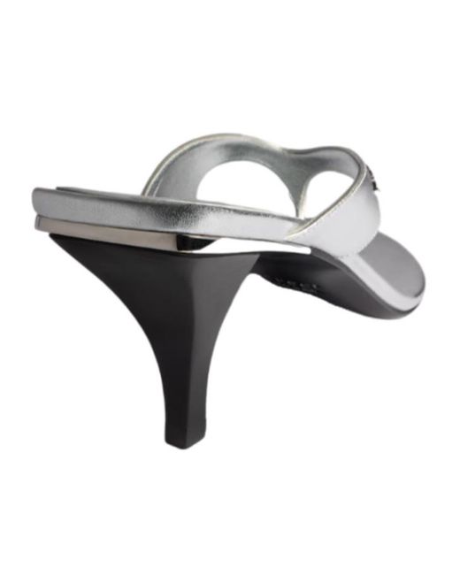 Gucci White Vittoria Thong Sandal