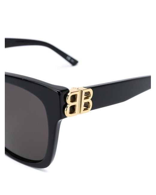 Balenciaga Gray Eyewear Dynasty Square Frame Sunglasses