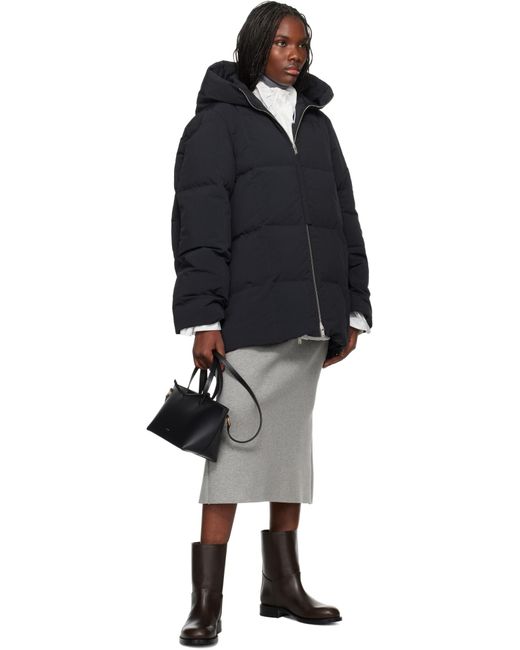 Jil Sander Black Quilted Down Jacket