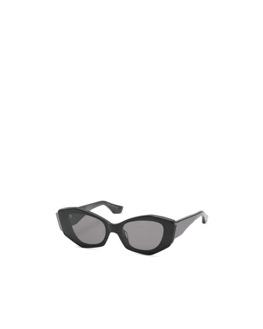 Dita Eyewear White Geometric-Frame Sunglasses
