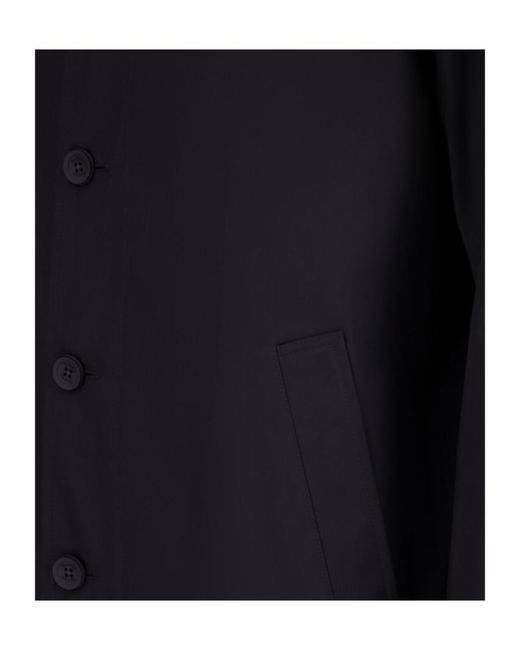 Herno Blue Buttoned Coat for men
